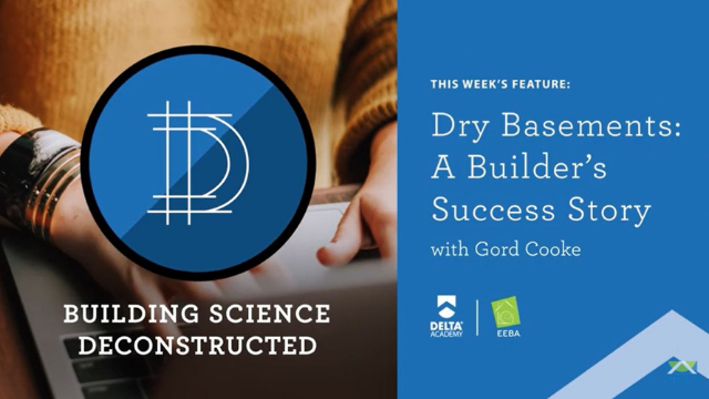 Dry Basements: A Builder's Success Story